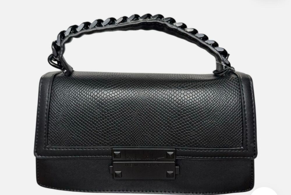 Nicole Miller New York Mini Black Handbag Crossbody Strap Purse